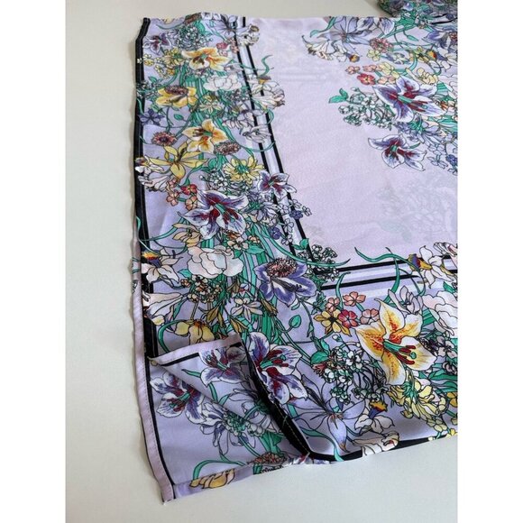 Liz Claiborne Career Silky Purple Flora Blouse Womens XL NWT Shirt Top Boho - Picture 13 of 15